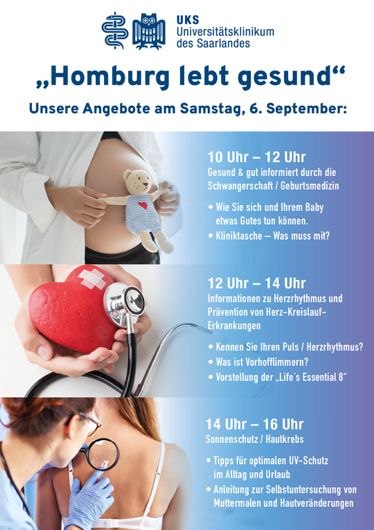 Plakat "Homburg lebt gesund" 2025 