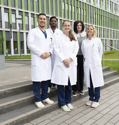 das Team der Pr&auml;ventionsambulanz am UKS