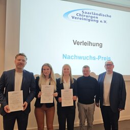 Bei der Preisverleihung