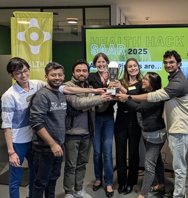 Siegerteam bei Health Hack Saar