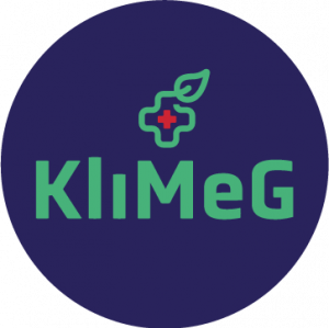 Logo des Kompetenzzentrums für klimaresiliente Medizin und Gesundheitseinrichtungen (KliMeG)