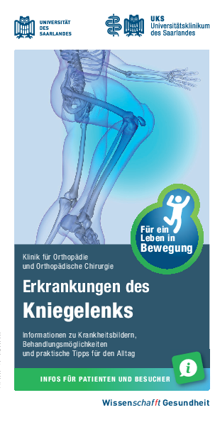 Infoflyer der Orthop&auml;die zu Erkankungen des Kniegelenks (PDF)