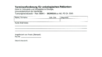 Formular zur Terminanforderung f&uuml;r Tumorpatienten (PDF)