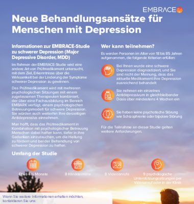 Flyer EMBRACE-Studie