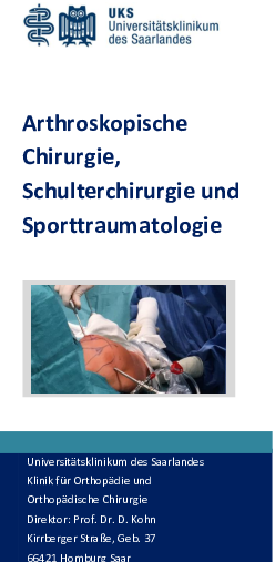 Infoflyer zur Arthroskopischen Chirurgie (PDF)