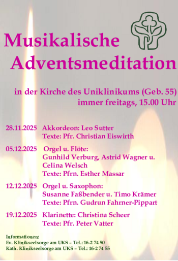Plakat Adventsmeditation 2025
