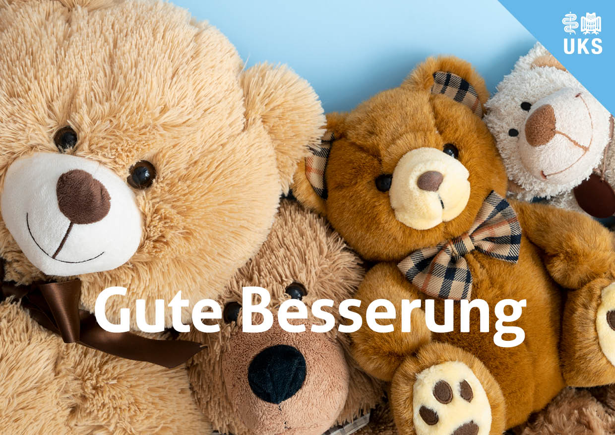 Patientengrusskarten Gute Besserung Kids Motiv